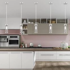 Hillcrest 1 Light Polished Chrome Mini Pendant by Livex Lighting -Livex Lighting shop polished chrome livex lighting pendant lights 40470 05 1d 1000