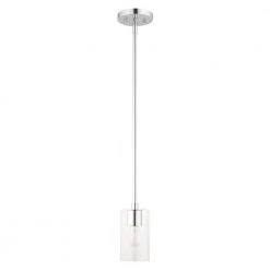Zurich 1 Light Polished Chrome Pendant by Livex Lighting 12 Zurich 1 Light Polished Chrome Pendant by Livex Lighting -Livex Lighting shop polished chrome livex lighting pendant lights 45477 05 c3 1000