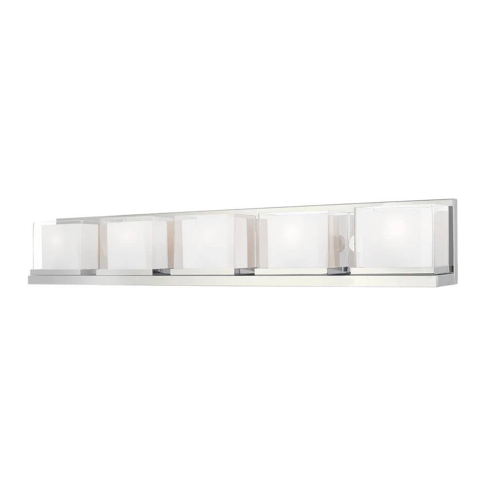 Duval 5 Light Polished Chrome Bath Vanity by Livex Lighting 13 Duval 5 Light Polished Chrome Bath Vanity by Livex Lighting - Image 13