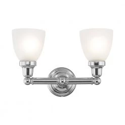 Classic 2 Light Polished Chrome Bath Vanity Light by Livex Lighting 21 Classic 2 Light Polished Chrome Bath Vanity Light by Livex Lighting -Livex Lighting shop polished chrome livex lighting vanity lighting 1022 05 76 1000
