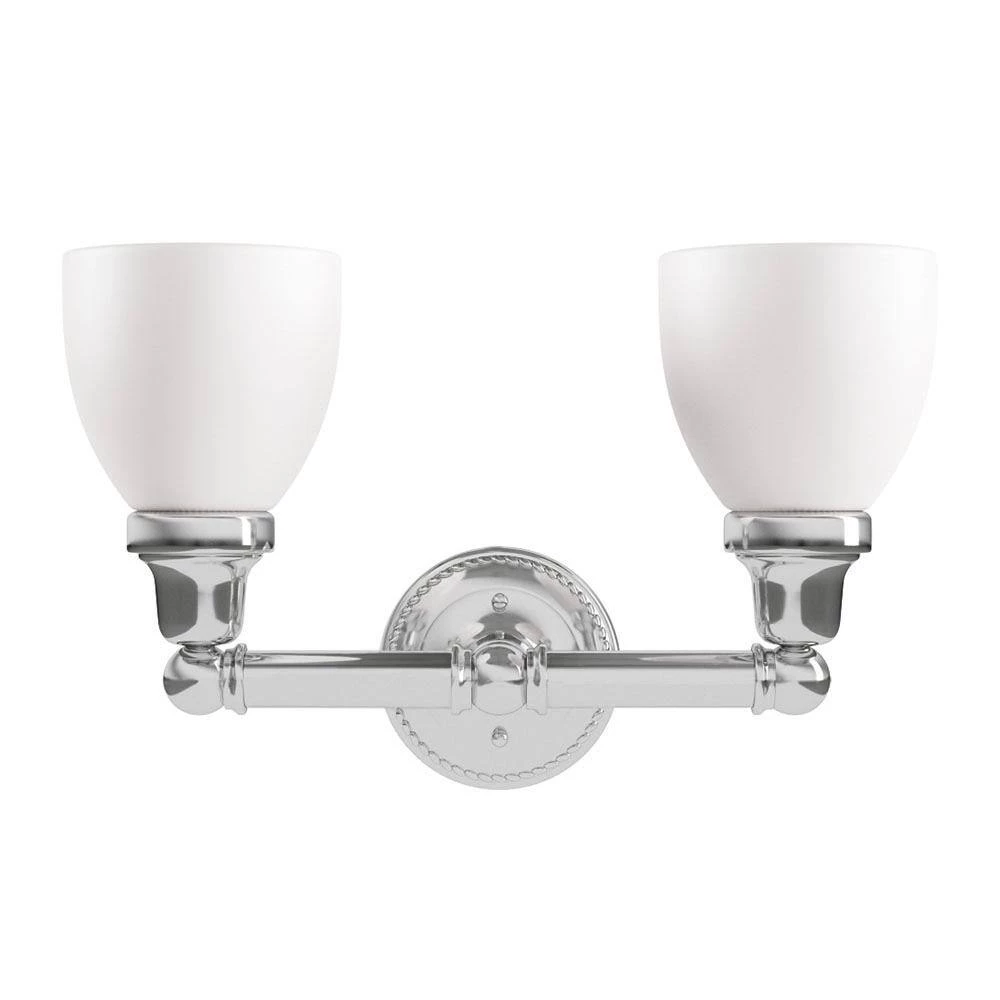 Classic 2 Light Polished Chrome Bath Vanity Light by Livex Lighting 2 Classic 2 Light Polished Chrome Bath Vanity Light by Livex Lighting - Image 2