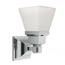 Mission 1 Light Polished Chrome Wall Sconce by Livex Lighting -Livex Lighting shop polished chrome livex lighting vanity lighting 1031 05 40 1000