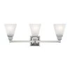 Mission 3 Light Polished Chrome Bath Vanity Light by Livex Lighting