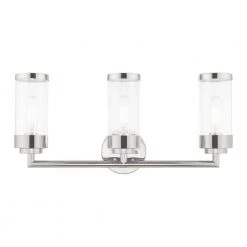 Hillcrest 3 Light Polished Chrome Bath Vanity by Livex Lighting