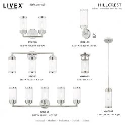 Hillcrest 3 Light Polished Chrome Bath Vanity by Livex Lighting 19 Hillcrest 3 Light Polished Chrome Bath Vanity by Livex Lighting -Livex Lighting shop polished chrome livex lighting vanity lighting 10363 05 d4 1000