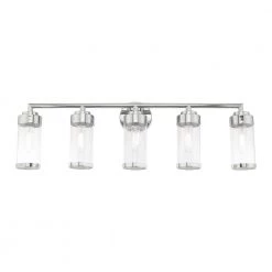 Hillcrest 5 Light Polished Chrome Bath Vanity by Livex Lighting -Livex Lighting shop polished chrome livex lighting vanity lighting 10365 05 1f 1000