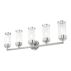Hillcrest 5 Light Polished Chrome Bath Vanity by Livex Lighting -Livex Lighting shop polished chrome livex lighting vanity lighting 10365 05 76 1000