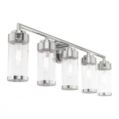 Hillcrest 5 Light Polished Chrome Bath Vanity by Livex Lighting -Livex Lighting shop polished chrome livex lighting vanity lighting 10365 05 fa 1000