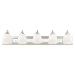 Springfield 5 Light Polished Chrome Bath Vanity by Livex Lighting -Livex Lighting shop polished chrome livex lighting vanity lighting 10505 05 4f 1000