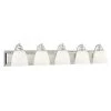 Springfield 5 Light Polished Chrome Bath Vanity by Livex Lighting