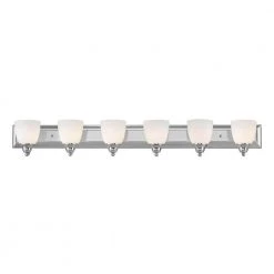 Springfield 6 Light Polished Chrome Bath Vanity by Livex Lighting