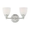 Somerville 2 Light Polished Chrome Bath Vanity by Livex Lighting