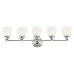 Somerville 5 Light Polished Chrome Bath Vanity by Livex Lighting -Livex Lighting shop polished chrome livex lighting vanity lighting 13665 05 1f 1000