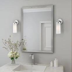 Aero 1 Light Polished Chrome ADA Single Sconce by Livex Lighting -Livex Lighting shop polished chrome livex lighting vanity lighting 15071 05 1d 1000