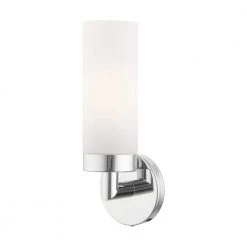 Aero 1 Light Polished Chrome ADA Single Sconce by Livex Lighting
