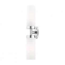 Aero 2 Light Polished Chrome ADA Vanity Sconce by Livex Lighting -Livex Lighting shop polished chrome livex lighting vanity lighting 15072 05 1f 1000