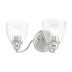 Montgomery 2 Light Polished Chrome Vanity Sconce by Livex Lighting -Livex Lighting shop polished chrome livex lighting vanity lighting 15132 05 fa 1000