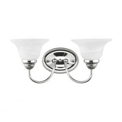 Edgemont 2 Light Polished Chrome Bath Vanity by Livex Lighting -Livex Lighting shop polished chrome livex lighting vanity lighting 1532 05 c3 1000