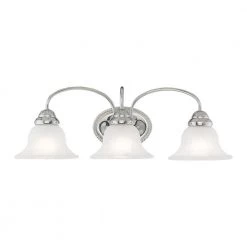 Edgemont 3 Light Polished Chrome Bath Vanity by Livex Lighting