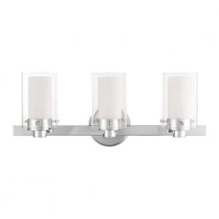 Manhattan 3 Light Polished Chrome Bath Vanity by Livex Lighting -Livex Lighting shop polished chrome livex lighting vanity lighting 1543 05 c3 1000