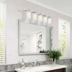 Manhattan 5 Light Polished Chrome Bath Vanity Light by Livex Lighting -Livex Lighting shop polished chrome livex lighting vanity lighting 15455 05 1d 1000