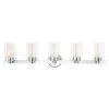 Manhattan 5 Light Polished Chrome Bath Vanity Light by Livex Lighting