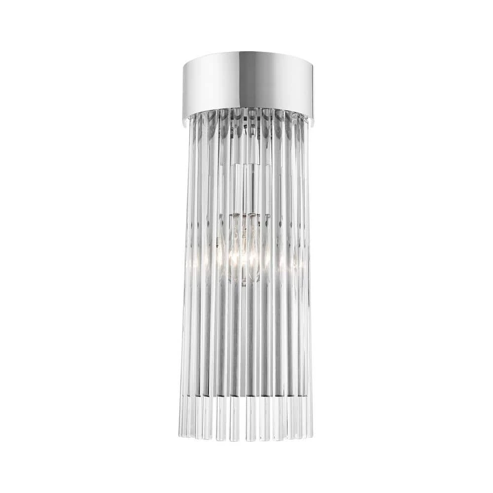 Norwich 1 Light Polished Chrome Sconce by Livex Lighting 1 Norwich 1 Light Polished Chrome Sconce by Livex Lighting