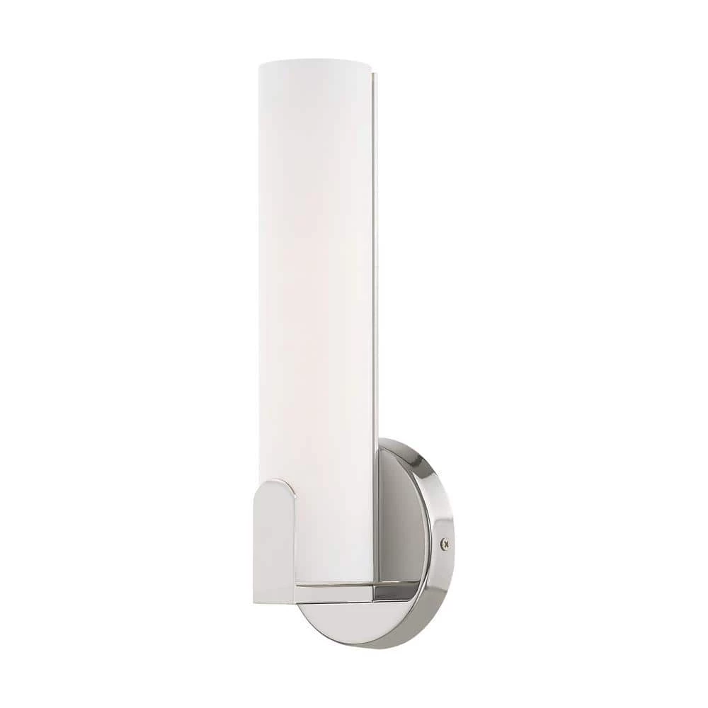 Lund LED Light Polished Chrome ADA Wall Sconce by Livex Lighting 1 Lund LED Light Polished Chrome ADA Wall Sconce by Livex Lighting
