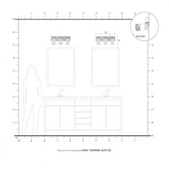 West Lake 3 Light Polished Chrome Bath Vanity by Livex Lighting -Livex Lighting shop polished chrome livex lighting vanity lighting 16373 05 77 1000