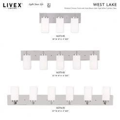 West Lake 3 Light Polished Chrome Bath Vanity by Livex Lighting -Livex Lighting shop polished chrome livex lighting vanity lighting 16373 05 d4 1000