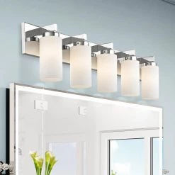 West Lake 5 Light Polished Chrome Bath Vanity by Livex Lighting -Livex Lighting shop polished chrome livex lighting vanity lighting 16375 05 a0 1000
