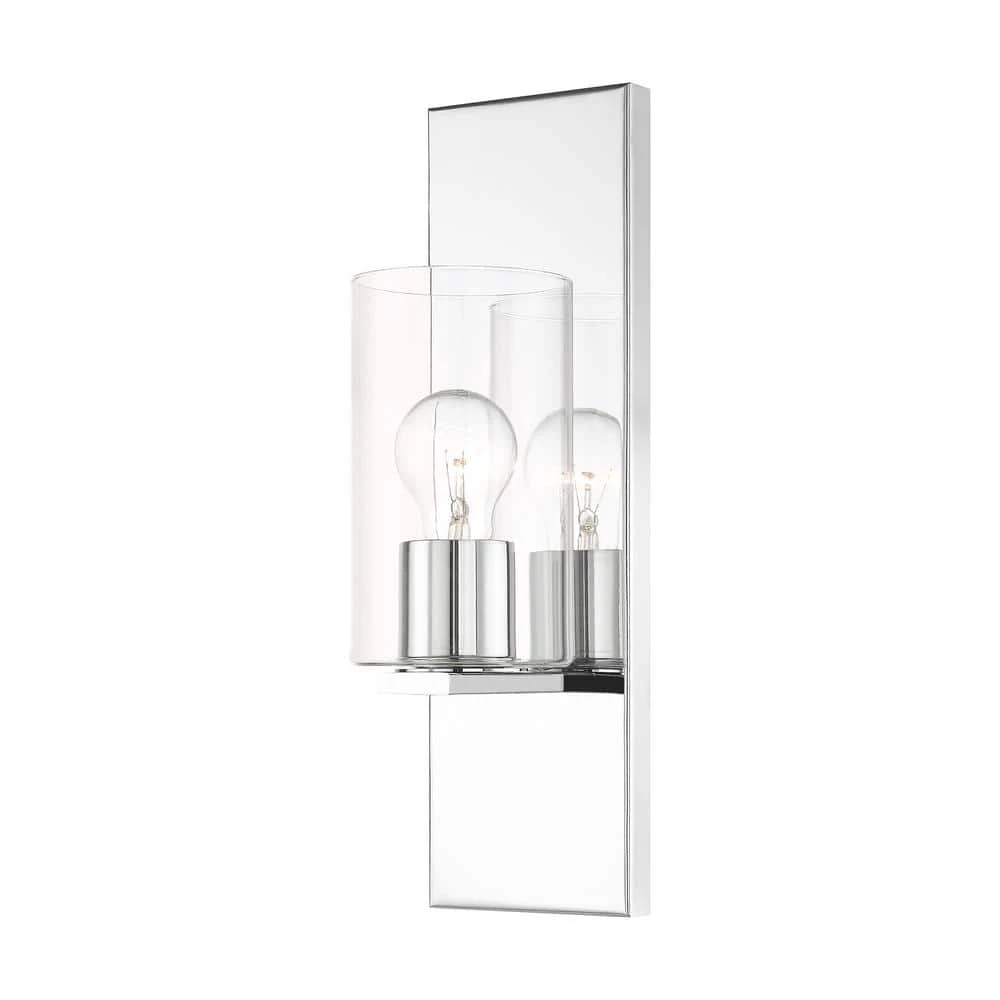 Zurich 1 Light Polished Chrome Sconce by Livex Lighting 1 Zurich 1 Light Polished Chrome Sconce by Livex Lighting