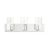 Zurich 3 Light Polished Chrome Vanity Sconce by Livex Lighting