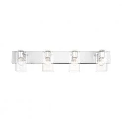 Zurich 4 Light Polished Chrome Vanity Sconce by Livex Lighting -Livex Lighting shop polished chrome livex lighting vanity lighting 16554 05 1f 1000