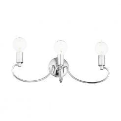 Bari 3 Light Polished Chrome Vanity Sconce by Livex Lighting -Livex Lighting shop polished chrome livex lighting vanity lighting 16583 05 1f 1000
