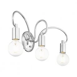 Bari 3 Light Polished Chrome Vanity Sconce by Livex Lighting -Livex Lighting shop polished chrome livex lighting vanity lighting 16583 05 76 1000