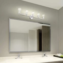 Lansdale 5 Light Polished Chrome Vanity Sconce by Livex Lighting -Livex Lighting shop polished chrome livex lighting vanity lighting 16715 05 1d 1000