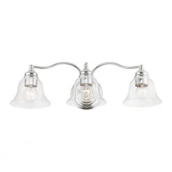 Moreland 24 in. 3-Light Polished Chrome Vanity Light with Clear Glass by Livex Lighting -Livex Lighting shop polished chrome livex lighting vanity lighting 16933 05 c3 1000