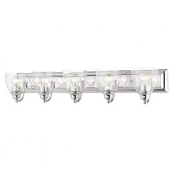 Birmingham 5 Light Polished Chrome Vanity Sconce by Livex Lighting
