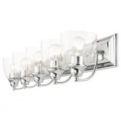 Birmingham 5 Light Polished Chrome Vanity Sconce by Livex Lighting -Livex Lighting shop polished chrome livex lighting vanity lighting 17075 05 76 1000