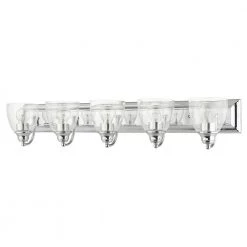 Birmingham 5 Light Polished Chrome Vanity Sconce by Livex Lighting -Livex Lighting shop polished chrome livex lighting vanity lighting 17075 05 c3 1000