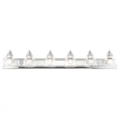 Birmingham 6 Light Polished Chrome Vanity Sconce by Livex Lighting -Livex Lighting shop polished chrome livex lighting vanity lighting 17076 05 4f 1000