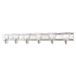 Birmingham 6 Light Polished Chrome Vanity Sconce by Livex Lighting