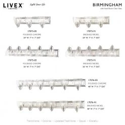 Birmingham 6 Light Polished Chrome Vanity Sconce by Livex Lighting -Livex Lighting shop polished chrome livex lighting vanity lighting 17076 05 d4 1000
