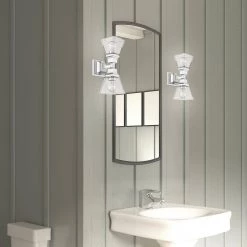Mission 2 Light Polished Chrome Sconce by Livex Lighting -Livex Lighting shop polished chrome livex lighting vanity lighting 17178 05 40 1000