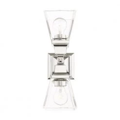Mission 2 Light Polished Chrome Sconce by Livex Lighting -Livex Lighting shop polished chrome livex lighting vanity lighting 17178 05 4f 1000