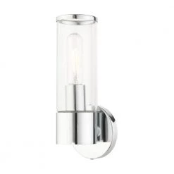 Banca 4.25 in. 1 Light Polished Chrome Vanity Light by Livex Lighting