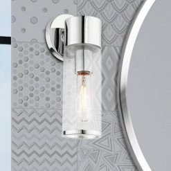 Banca 4.25 in. 1 Light Polished Chrome Vanity Light by Livex Lighting -Livex Lighting shop polished chrome livex lighting vanity lighting 17281 05 a0 1000