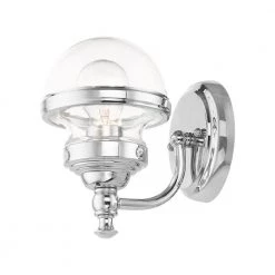 Oldwick 1 Light Polished Chrome Vanity Sconce by Livex Lighting -Livex Lighting shop polished chrome livex lighting vanity lighting 17411 05 1f 1000
