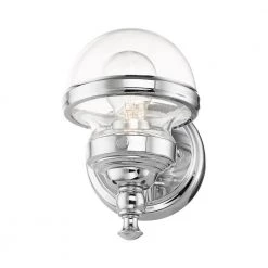 Oldwick 1 Light Polished Chrome Vanity Sconce by Livex Lighting -Livex Lighting shop polished chrome livex lighting vanity lighting 17411 05 4f 1000